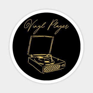 Vinyl Player Magnet